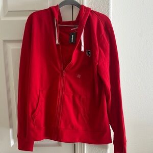 Red Zip-Up Hoodie